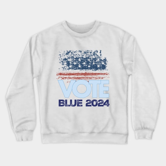 Vote Blue 2024 Crewneck Sweatshirt by Stonework Design Studio